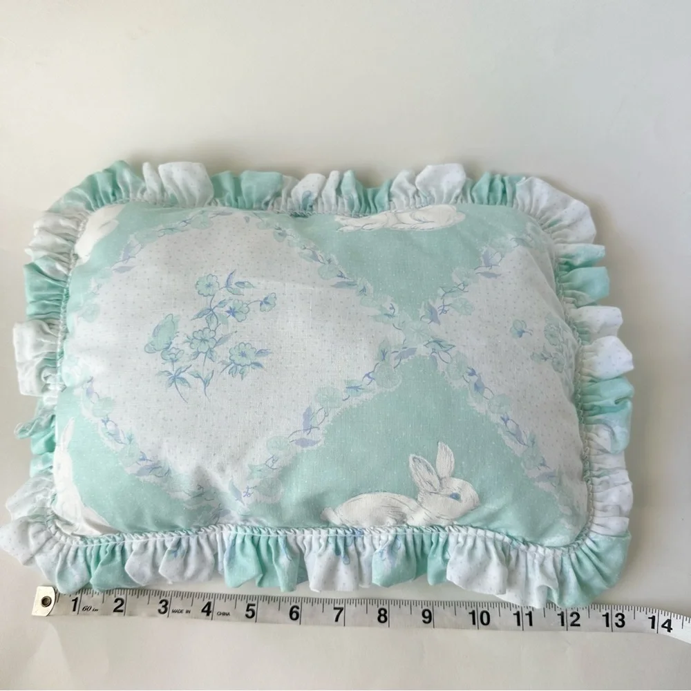 Vintage Bunny Print Pillow